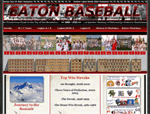 Tablet Screenshot of eatonbaseball.com